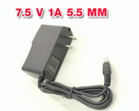 DC Power Adapter 7.5 Volts 1 Amp ( 5.5 mm)