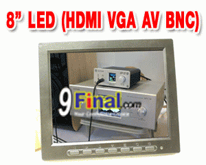 Super 8" TFT LED CCTV Monitor ( VGA+BNC+HDMI,AV) Model 808HD - คลิ๊กที่รูป เพื่อปิดหน้าต่าง