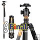 QZSD Q999C Professional Carbon Fiber Tripod Monopod Ball Head For DSLR Camera / Portable Camera Stand / Better than Q999