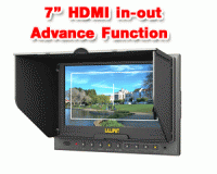 Lilliput 5DII O/P 7 inch HDMI Monitor with HDMI in- out Batt & Advance Function Camera
