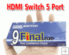 CKL HD85M HDMI Switch 5 Ports with Remote Control