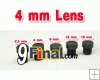 Board Lens 4.0 mm for cctv camera 1/3" 78 degree