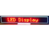 LED Message Board B16128 Series Size 338 mm*54mm*15mm Support THAI ( Red) with Clock & Counter
