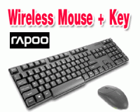 Rapoo 1800 Wireless Keyboard & Mouse ( Good key touching)