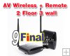 Wireless AV with Remote Extender PAT-260 for >2 floor & 3 wall (6 CH)