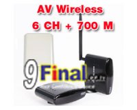 PAT-370 wireless A/V transmitter & receiver ( 6 CH) Support distance 700 meter