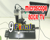 TV Microscope 1/3" Color Sony 800TVL Zoom 800X TV-Out (w/o monitor)