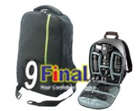 Soudelor Camera Bag Model 1609 กระเป๋ากล้อง เป้ Waterproof Multi-Functional Camera Backpack ( Black-Green)