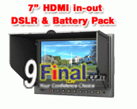 Lilliput 5DII O 7 inch HDMI Monitor with HDMI in- out and Camera Battery Slot