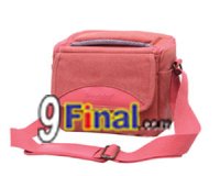 Soudelor Camera Bag ҡͧ digital , MirrorLess Vintage Style  Canvas  6005 -  ( Pink) [IMP_SB_6005_PK]