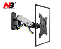 NB F120 ǹ Monitor  17-27" Gas Spring Full Motion TV Wall Mount (Silver Black)