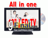LED TV All in one 19 " Ultra Thin with internal DVD Player KJ-1900HEVD (Full HD 1080P)