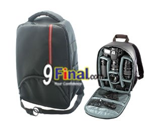 Soudelor Camera Bag Model 1609 กระเป๋ากล้อง เป้ Waterproof Multi-Functional Camera Backpack ( Black-Red) - คลิ๊กที่รูป เพื่อปิดหน้าต่าง