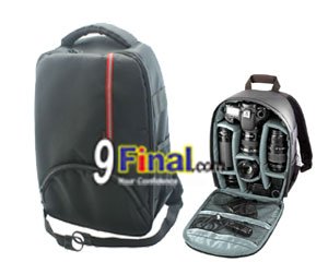 Soudelor Camera Bag Model 1609 ҡͧ  Waterproof Multi-Functional Camera Backpack ( Black-Red) - ꡷ٻ ͻԴ˹ҵҧ