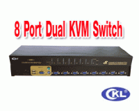 CKL 9138UP 8 Port USB & PS/2 Dual KVM automatically switch ( Free... 8 Cable)