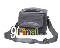 Soudelor Camera Bag ҡͧ digital , MirrorLess Vintage Style  Canvas  6005 -  ( Grey) [IMP_SB_6005_GY]