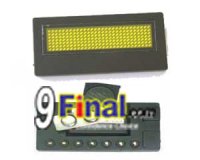 LED Moving Name Board B729 Series Size 82.5 mm*40.5 mm* 6.3(T)mm (Yelllow Color) no cable/software
