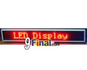 LED Message Board B16128 Series Size 338 mm*54mm*15mm Support THAI ( Red) with Clock & Counter - ꡷ٻ ͻԴ˹ҵҧ
