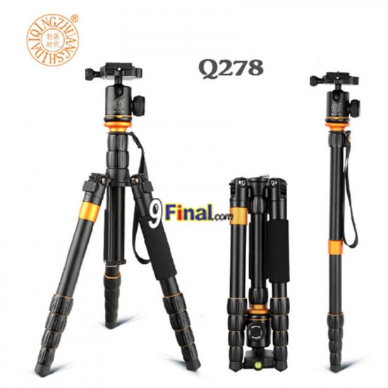 QZSD Q278 Lightweight Compact Tripod Monopod & Professional Ball Head - ꡷ٻ ͻԴ˹ҵҧ