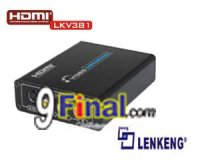 LENKENG LKV381 HDMI to AV (Composite Video/S-Video+Stereo Audio) Converter