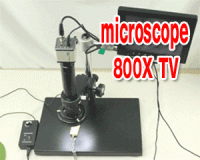 TV Microscope 1/3" Color Sony 420TVL Zoom 800X TV-Out (w/o monitor)