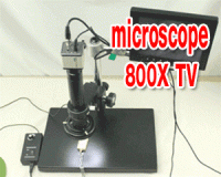 TV Microscope 1/3" Color Sony 800TVL Zoom 800X TV-Out (w/o monitor)