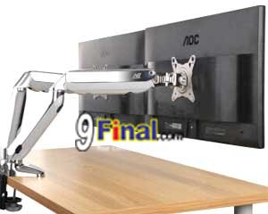 NB F180 Gas-Strut Dual Screen Desktop Flexi Mount support 17 - 27 inch with USB Audio - ꡷ٻ ͻԴ˹ҵҧ