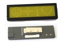 LED Moving Name Board B1248 Series Size 101.6 mm*33mm*5(T)mm (Yellow Color) with battery Backup