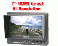Lillitput 665GL-70NP/HO/Y 7 inch field monitor with high resolution LCD, HDMI and camera battery slot
