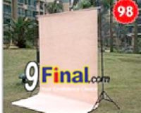 Stand BackGround 2*2.2 Meters ( w/o Fabric BackGround only stand) #IMP_JX_STD_B220