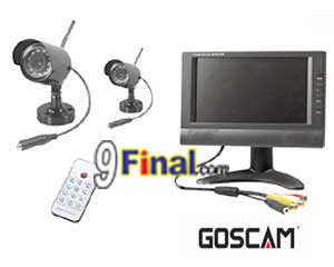 GOSCAM 812AE2 CCTV Receiver and Transmitter with Up to 100m Transmission Range and 7-inch TFT LCD Receiver with 2 camera - ꡷ٻ ͻԴ˹ҵҧ
