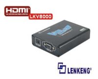 LENKENG LKV8000 PSP to HDMI Converter 480p to 1080p+Audio Converter Full Screen