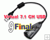 SteelSeries Siberia 5HV2 USB Virtural 7.1 SOUNDCARD High Quality Gamer / usb sound card