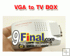 High Resolution PC VGA to TV RCA S-Video Converter Adapter Switch Box