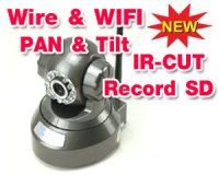 YYL Wired/ Wireless IP Camera H.264 M.T9318RW ( Pan/ tilt )with Night Vision 8 M /Sound 2 way + IR CUT +SD Recorder