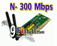 PCI 802.11N 300MB Wireless LAN CARD with 2 detach antenna