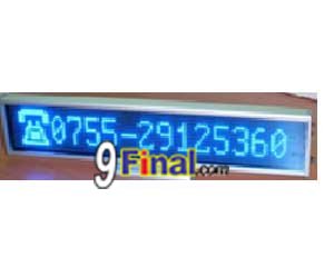 LED Message Board B16128 Series Size 338 mm*54mm*15mm Support THAI (Blue Color) with Clock & Counter - ꡷ٻ ͻԴ˹ҵҧ