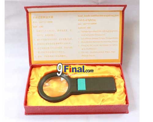 Magnifying Hand Held Zoom 6x , High Bright LED 8 pcs., Diameter 5.3 cm , Gift Package - คลิ๊กที่รูป เพื่อปิดหน้าต่าง