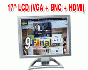 17" Industrial TFT LCD 1705HLM High Brightness, High Contrast (2BNC/HDMI/VGA ) PIP with remote Control - ꡷ٻ ͻԴ˹ҵҧ