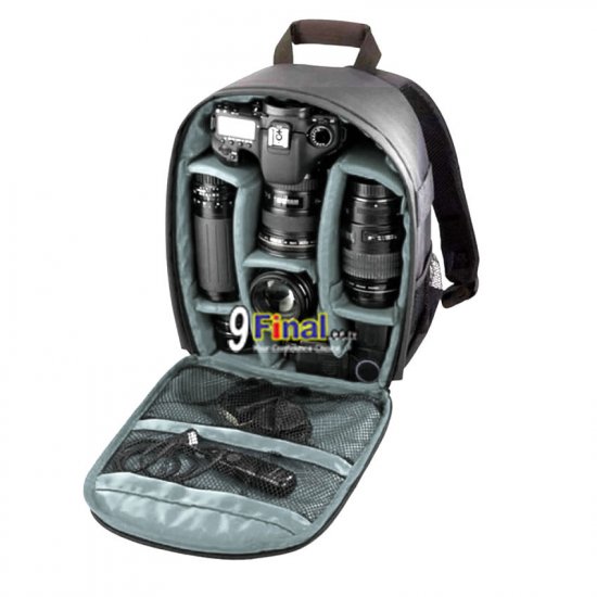 Soudelor Camera Bag Model 1609 ҡͧ  Waterproof Multi-Functional Camera Backpack ( Black-Green) - ꡷ٻ ͻԴ˹ҵҧ