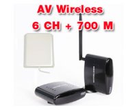 PAT-370 wireless A/V transmitter & receiver ( 6 CH) Support distance 700 meter