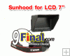 Cloth Sun Hood for LCD Monitor 7"