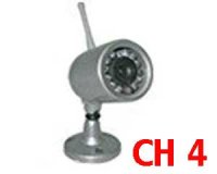 Wireless Camera 2.4 Ghz CM801 set Chanel4 ( Silver)　with IR 12 LED Night Vision