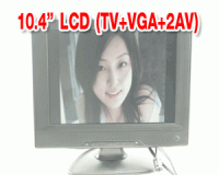 LCD TV 10.4" (TV+AV+VGA) ( Black Color) KJ-104T Resolution 1024*768