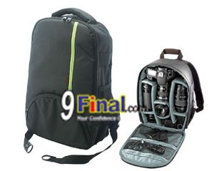 Soudelor Camera Bag Model 1609 ҡͧ  Waterproof Multi-Functional Camera Backpack ( Black-Green) - ꡷ٻ ͻԴ˹ҵҧ