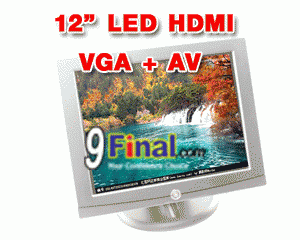 12 inch LED monitors with VGA + HDMI + AV input Resolution 1024*768 - ꡷ٻ ͻԴ˹ҵҧ