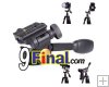 QZSD Q08 Ǻ Aluminum Video Tripod Ball Head 3-way Fluid Head Rocker Arm with Quick Release Plate 1/4" Screw