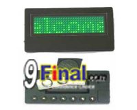 LED Moving Name Board B729 Series Size 82.5 mm*40.5 mm* 6.3(T)mm (Green Color) no cable/software