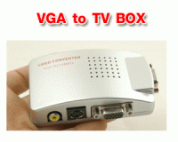 High Resolution PC VGA to TV RCA S-Video Converter Adapter Switch Box