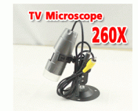 TV Digital Microscope 420 TV line 10-260x 8LED TV OUT